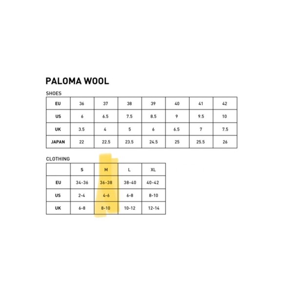 Paloma Wool Dax Pant Size 6 EU38 Cream Blue Straight High Waist 100% Cotton 27"L - Picture 9 of 16